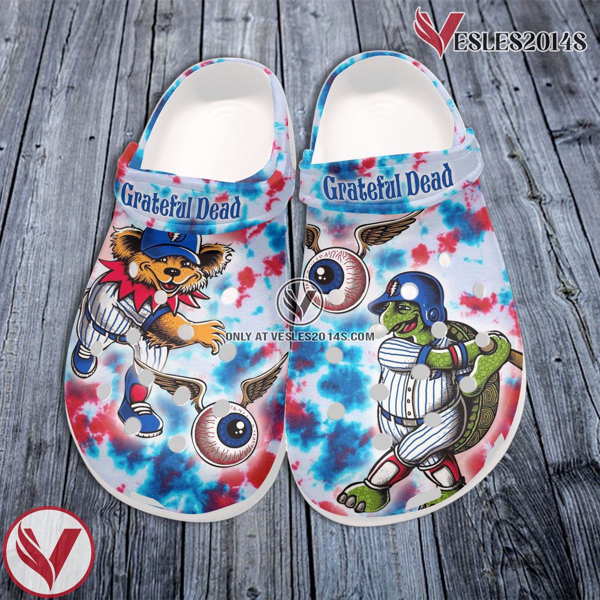 Grateful Dead Music Crocs Crocband Clogs Shoes, Unique Gifts For Fans Style 57 - Vesles2014S