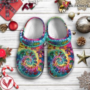 Grateful Dead Music Crocs Crocband Clogs Shoes, Unique Gifts For Fans Style 58 - Vesles2014S