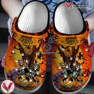 Grateful Dead Music Crocs Crocband Clogs Shoes, Unique Gifts For Fans Style 6 - Vesles2014S