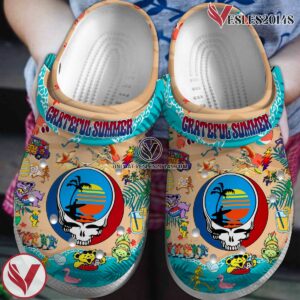 Grateful Dead Music Crocs Crocband Clogs Shoes, Unique Gifts For Fans Style 62 - Vesles2014S