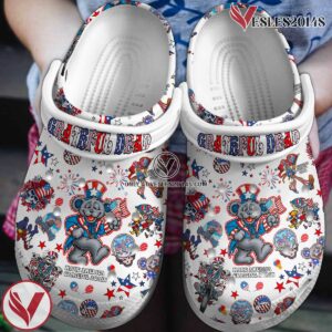 Grateful Dead Music Crocs Crocband Clogs Shoes, Unique Gifts For Fans Style 64 - Vesles2014S