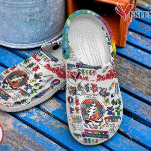 Grateful Dead Music Crocs Crocband Clogs Shoes, Unique Gifts For Fans Style 69 - Vesles2014S 2