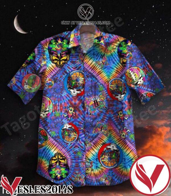 Grateful Dead Tie Dye Vintage Hawaiian Shirt, Unique Gifts For Friends - Vesles2014S 1