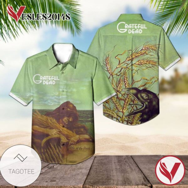 Grateful Dead Wake Of The Flood Album Cover Hawaiian Shirt, Best Gift For Music Lovers Vesles2014S
