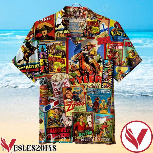 Great Western Posters Hawaiian Shirt, Unique Gifts For Friends - Vesles2014S 1