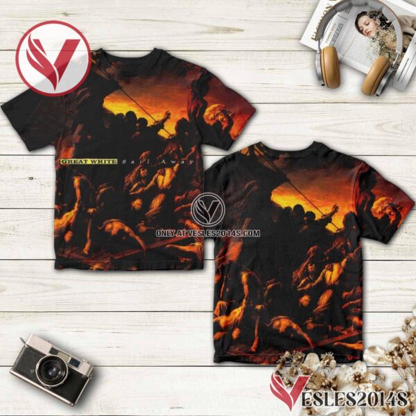 Great White Sail Away Album Cover Shirt, Unique Gifts For Music Lovers - Vesles2014S