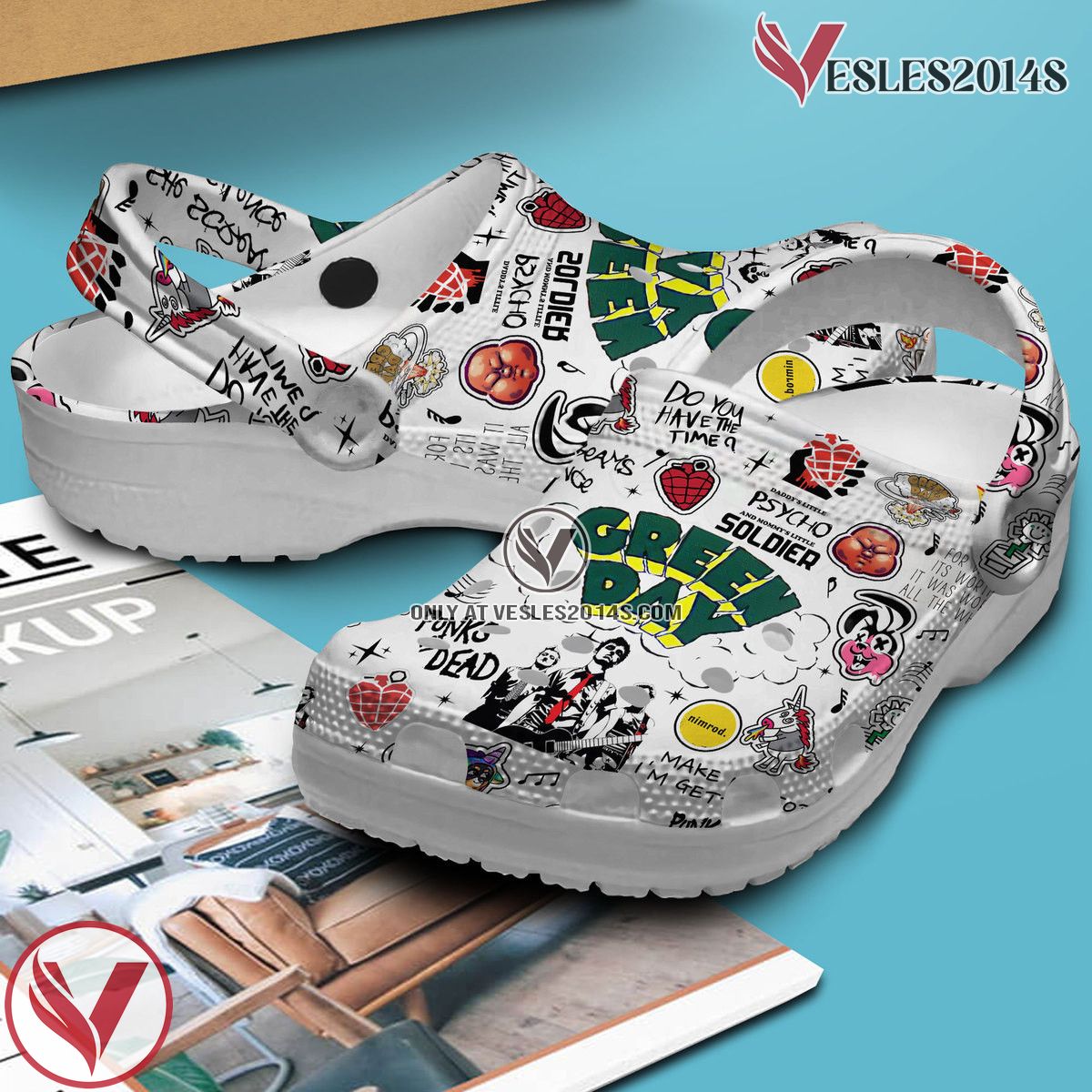 Green Day Music Crocs Crocband Clogs Shoes, Unique Gifts For Fans Style 3 - Vesles2014S 2