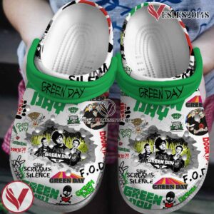 Green Day Music Crocs Crocband Clogs Shoes, Unique Gifts For Fans Style 4 - Vesles2014S