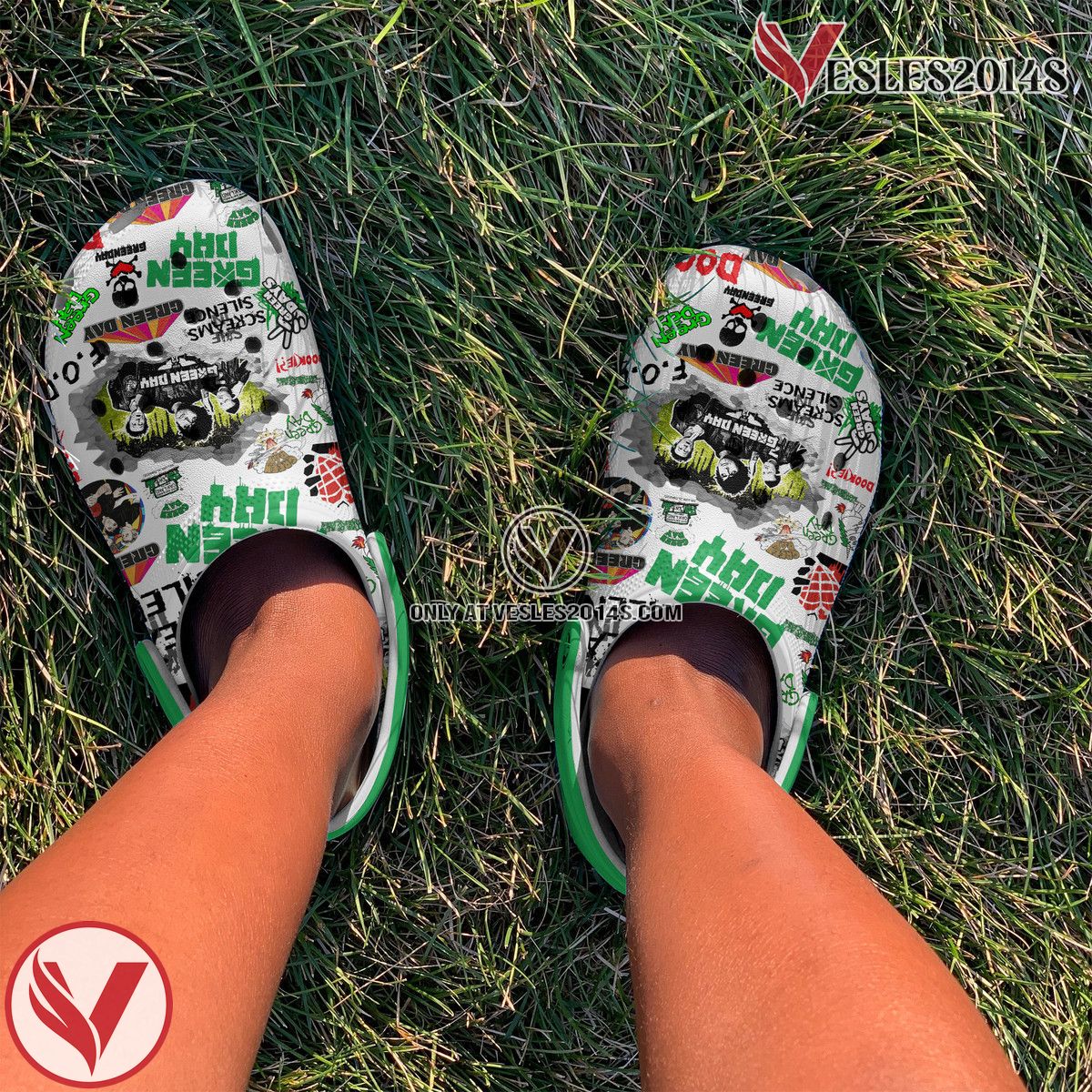 Green Day Music Crocs Crocband Clogs Shoes, Unique Gifts For Fans Style 4 - Vesles2014S 4