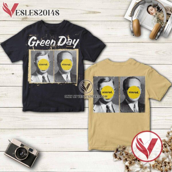 Green Day Nimrod Album Cover Shirt, Unique Gifts For Music Lovers - Vesles2014S