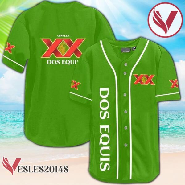 Green Dos Equis Baseball Jersey, Perfect Gifts For Fans - Vesles2014S