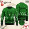 Green Jagermeister Reindeer Snowy Christmas Sweater, Unique Winter Outfits For Fans - Vesles2014S  1