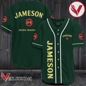 Green Jameson Whiskey Baseball Jersey, Perfect Gifts For Fans - Vesles2014S