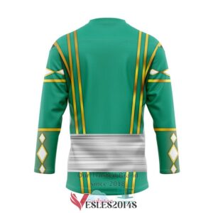 Green Ninja Mighty Morphin Power Rangers Ninjetti Hockey Jersey, Trending Gifts For Fans - Vesles2014s 1