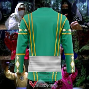 Green Ninja Mighty Morphin Power Rangers Ninjetti Hockey Jersey, Trending Gifts For Fans - Vesles2014s 3