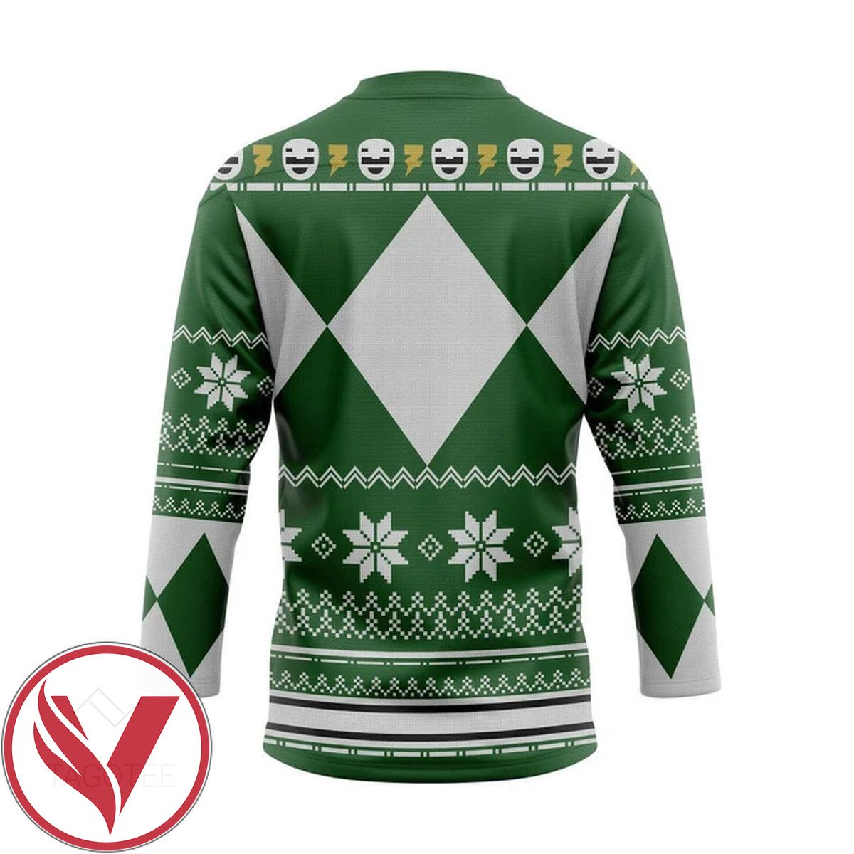 Green Power Ugly Hockey Jersey, Trending Gifts For Fans - Vesles2014s 1