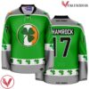 Green St Patrick's Day Irish Shamrock Holiday Hockey Jersey - Vesles2014S