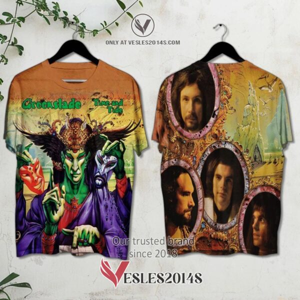Greenslade-Time and Tide Album 3D Shirt, Unique Gifts For Music Lovers - Vesles2014S