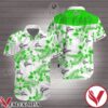 Gretsch Neon Green Tropical Floral White Hawaiian Shirt, Unique Gifts For Friends - Vesles2014S 1