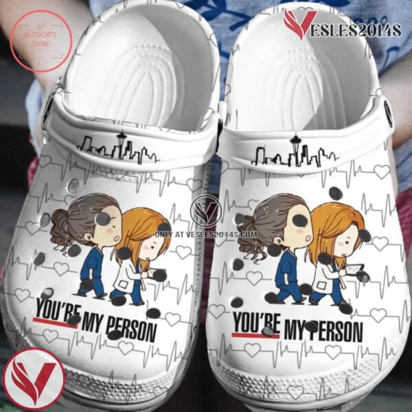 Grey Anatomy American Medical TV Show Nurse Crocs Clogs Crocband Comfortable Shoes For Men Women, Unique Gift From  Vesles2014S