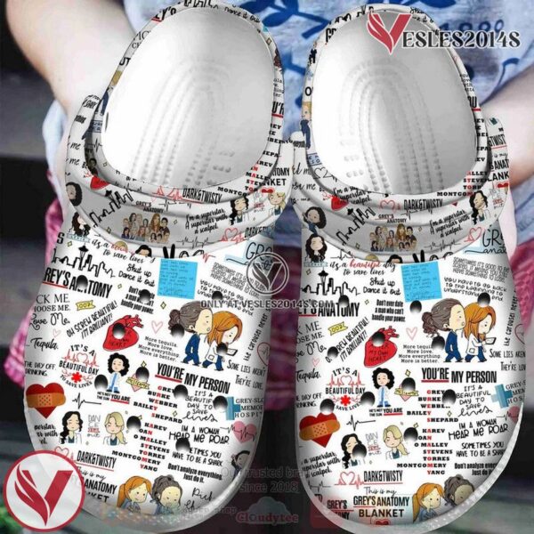 Grey Anatomy American Medical TV Show Nurse Crocs Clogs Crocband Shoes Comfortable For Men Women, Unique Gift From  Vesles2014S