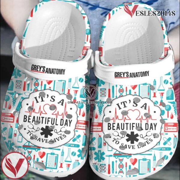 Grey Anatomy American Medical TV Show Nurse Crocs Crocband Comfortable Shoes Clogs For Men Women, Unique Gift From  Vesles2014S