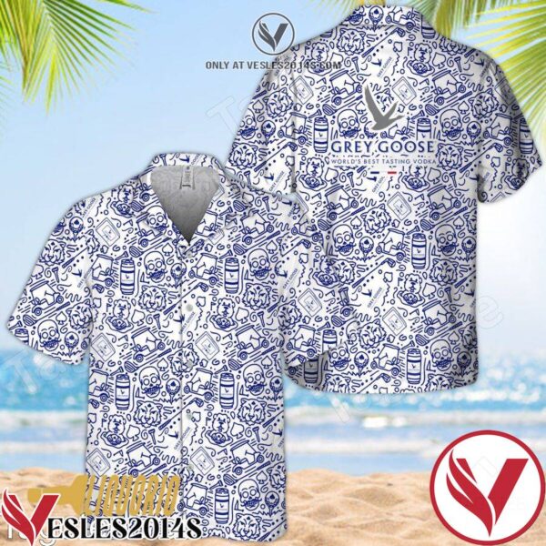 Grey Goose Doodle Art Hawaiian Shirt, Unique Gifts For Friends - Vesles2014S 1