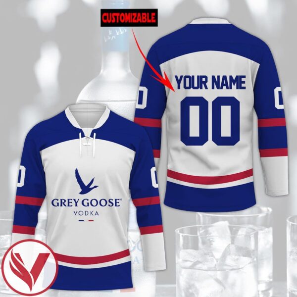 Grey Goose Vodka Personalized Hockey Jersey, Trending Gifts For Fans - Vesles2014s