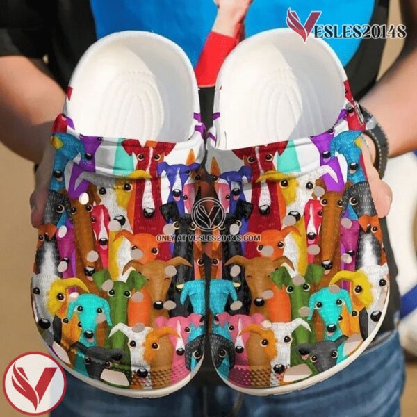 Greyhound Colourful Greyhounds Classic Clogs Shoes, Unique Gift From  Vesles2014S