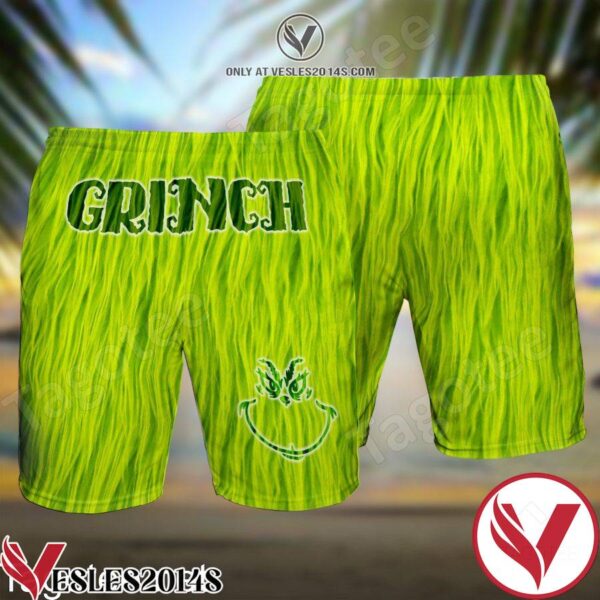 Grinch Green Hawaiian Shirt And Short, Unique Gifts For Friends - Vesles2014S 1