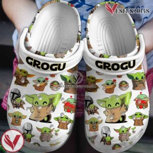 Grogu Starwar Movie Crocs Crocband Clogs Shoes Comfortable For Men Women and Kids - Vesles2014S