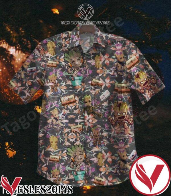 Groot Tropical Flower Hawaiian Shirt, Unique Gifts For Friends - Vesles2014S 1