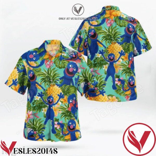 Grover Sesame Street Hawaiian Shirt And Short, Unique Gifts For Friends - Vesles2014S 1