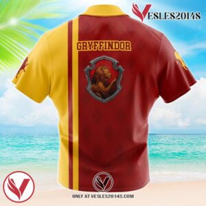 Gryffindor Harry Potter Hawaiian Button Up Shirt, Perfect Gifts For Anime Lovers - Vesles2014S 1