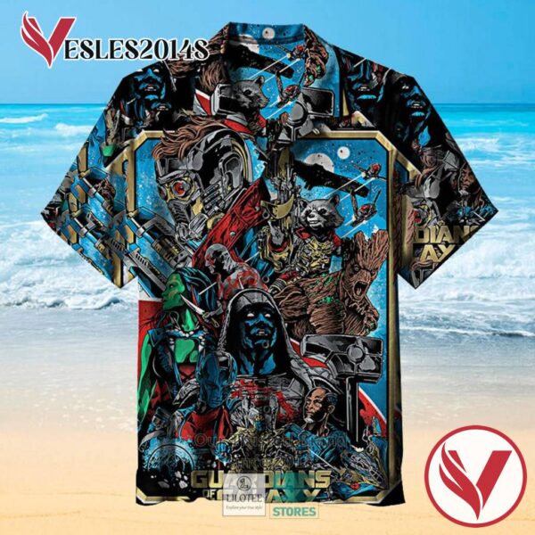 Guardians of the Galaxy Casual Hawaiian Shirt, Best Gifts For Summer Vesles2014S 3