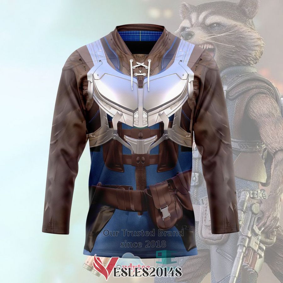 Guardians of the Galaxy Raccoon Hockey Jersey, Trending Gifts For Fans - Vesles2014s 2