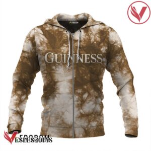 Guinness Beer Beige Tie-dye Hoodie & Zip Hoodie - Vesles2014S 2