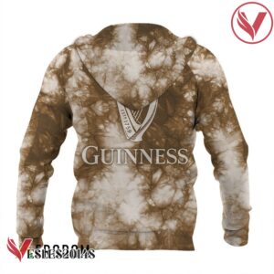 Guinness Beer Beige Tie-dye Hoodie & Zip Hoodie - Vesles2014S 3