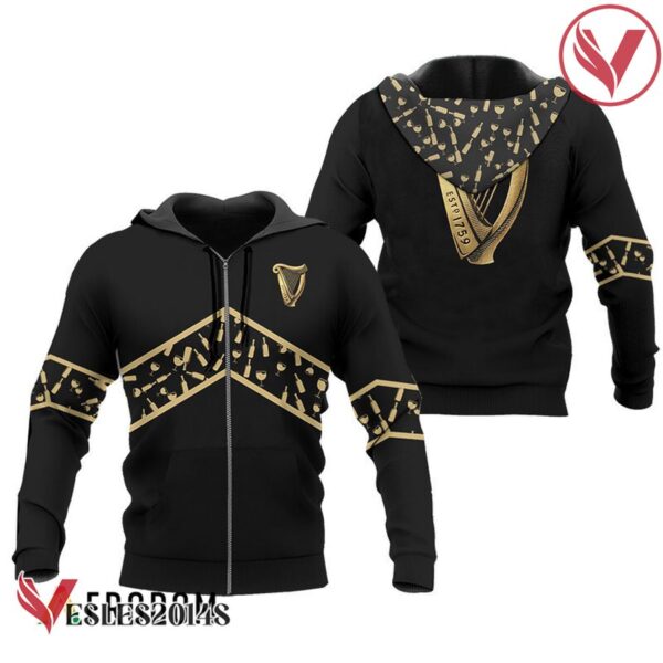 Guinness Beer Black Wine Pattern Hoodie & Zip Hoodie - Vesles2014S 1