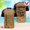 Guinness Beer Brown I Drink I Grill Baseball Jersey, Perfect Gifts For Fans - Vesles2014S