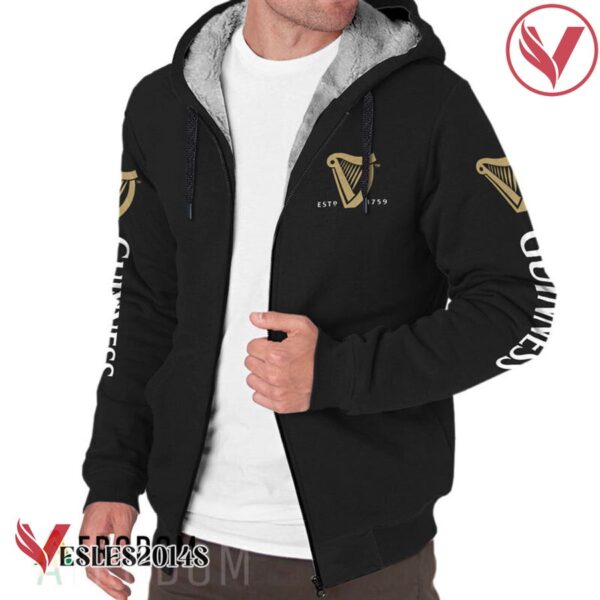 Guinness Beer Fleece Zip Up Hoodie - Vesles2014S 1