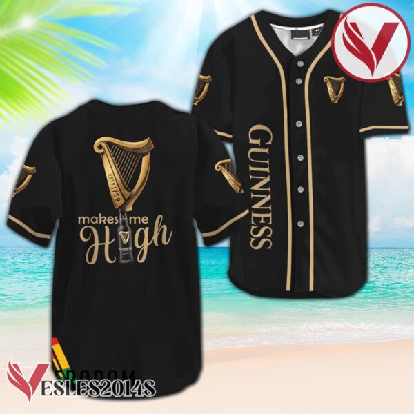 Guinness Beer Make Me High Baseball Jersey, Perfect Gifts For Fans - Vesles2014S