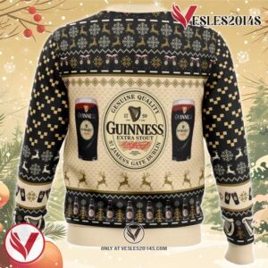 Guinness Extra Stout Ugly Christmas Sweater, Unique Christmas Gift For Fans - Vesles2014S 1