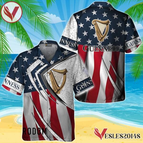 Guinness Fourth Of July Esports Hawaiian Shirt, Best Summer Gifts For Fans - Vesles2014S