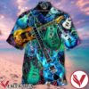Guitar And Phonogram Colorful Hawaiian Shirt, Unique Gifts For Friends - Vesles2014S 1