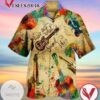 Guitar Music Is What Feelings Sound Like Print Short Sleeve Hawaiian Casual Shirt Vesles2014S