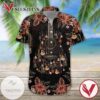 Guitar Print Short Sleeve Hawaiian Casual Shirt Vesles2014S