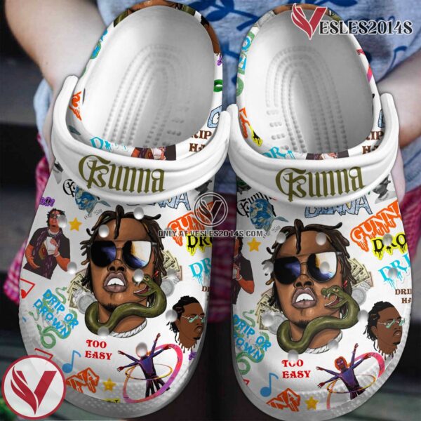 Gunna Music Crocs Crocband Clogs Shoes, Unique Gifts For Fans Style 1 - Vesles2014S