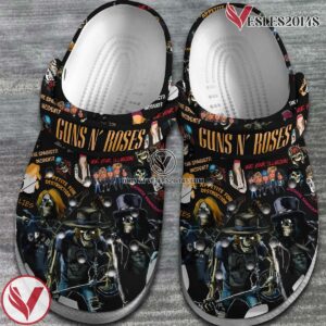 Guns N Rose Music Band Crocs Crocband Clogs Shoes, Unique Gifts For Fans Style 2 - Vesles2014S 2
