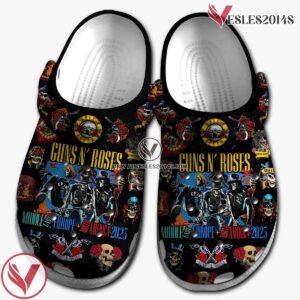 Guns N Rose Music Band Crocs Crocband Clogs Shoes, Unique Gifts For Fans Style 3 - Vesles2014S 2